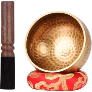 Cuenco Tibetano Percusión Dorado 8.5 Cm